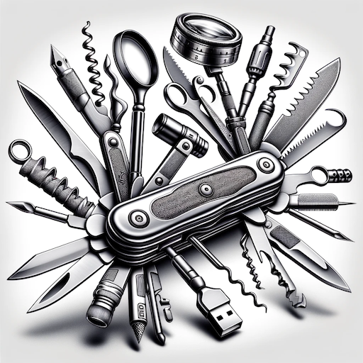 A pocket knife with way too many goddamn tools. It's useless!